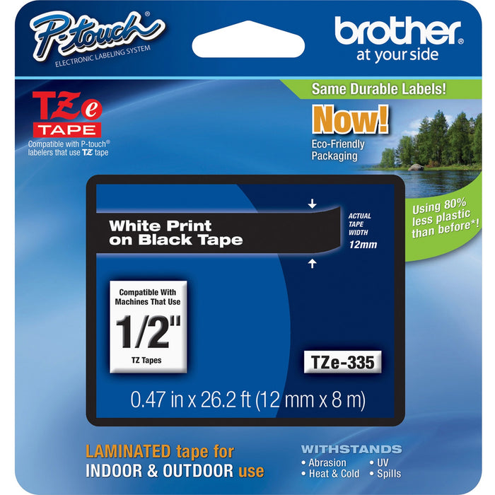 Brother P-touch TZe Laminated Tape Cartridges - BRTTZE335