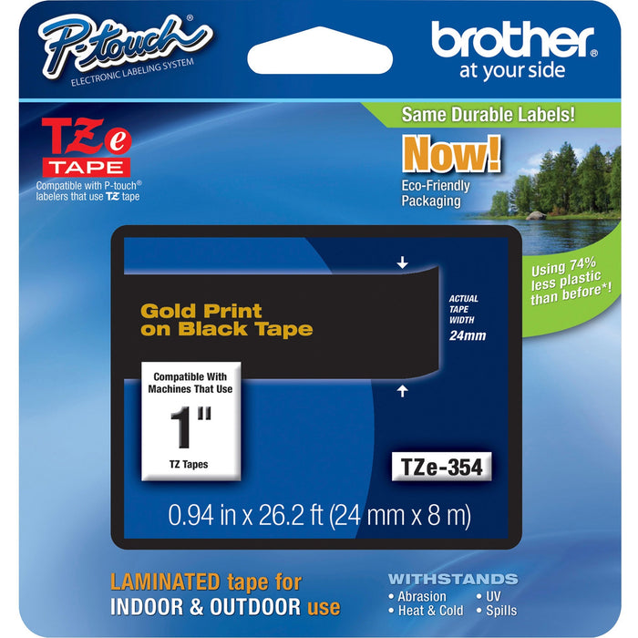 Brother P-Touch TZe Laminated Tape - BRTTZE354