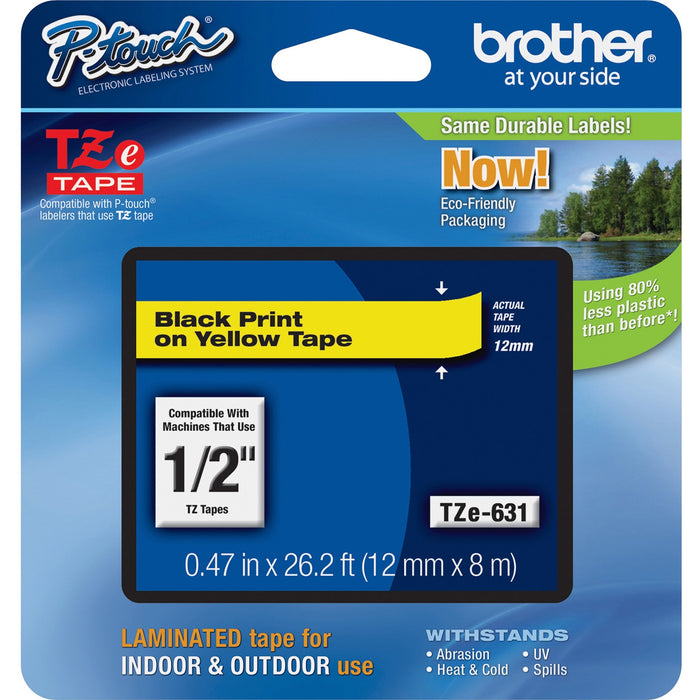 Brother P-touch TZe Laminated Tape Cartridges - BRTTZE631