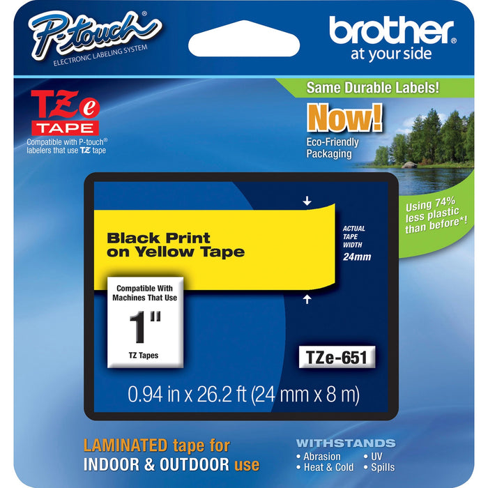 Brother P-Touch TZe Laminated Tape - BRTTZE651