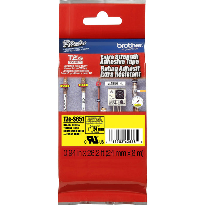 Brother P-Touch TZe Extra Strength Adhesive Tape - BRTTZES651