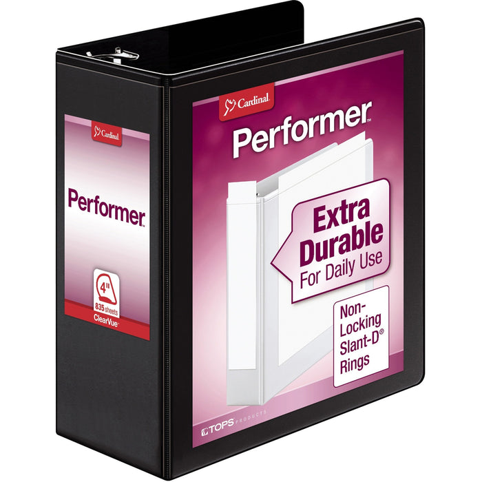 Cardinal Performer ClearVue Slant-D Ring Binder - CRD17811CB