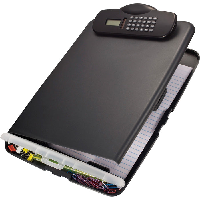 Officemate Slim Clipboard Storage Box with Calculator - OIC83306