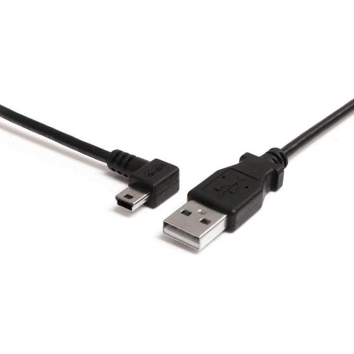 StarTech.com 6 ft Mini USB Cable - A to Left Angle Mini B - STCUSB2HABM6LA