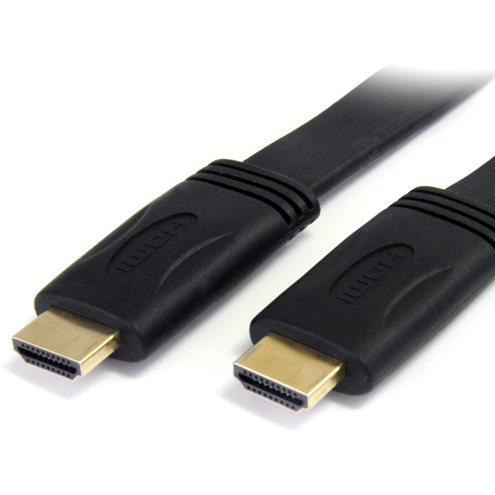 StarTech.com 10 ft Flat High Speed HDMI Cable with Ethernet - Ultra HD 4k x 2k HDMI Cable - HDMI to HDMI M/M - STCHDMIMM10FL