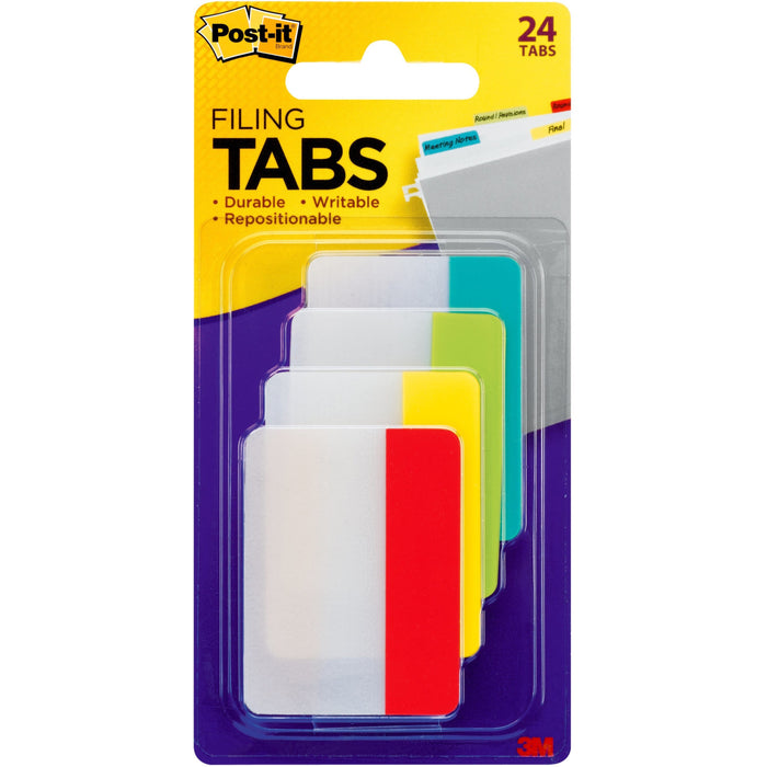 Post-it&reg; Durable Tabs - Primary Colors - MMM686ALYR