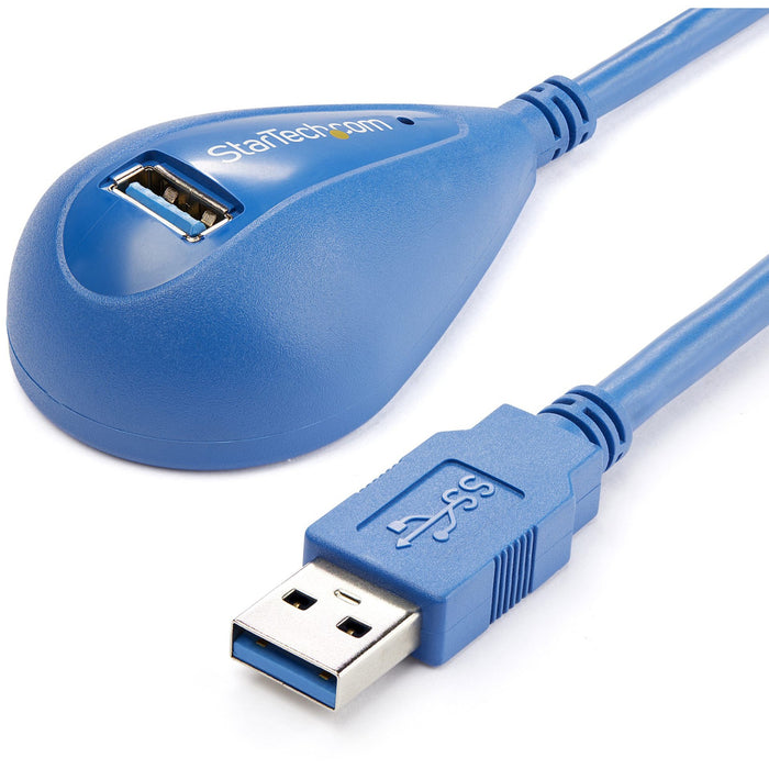 StarTech.com 5 ft Desktop SuperSpeed USB 3.0 Extension Cable - A to A M/F - STCUSB3SEXT5DSK
