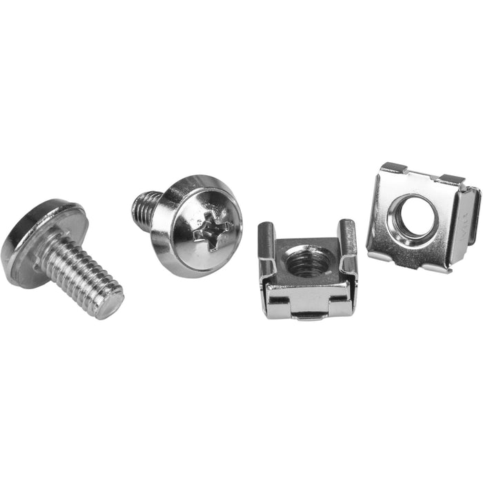 StarTech.com 100 Pkg M6 Mounting Screws and Cage Nuts for Server Rack Cabinet - STCCABSCREWM62