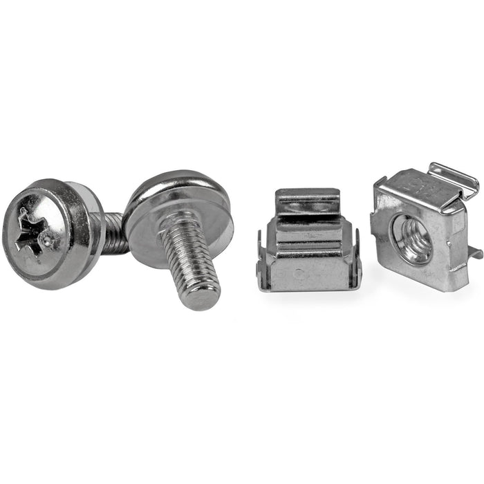 StarTech.com 50 Pkg M5 Mounting Screws and Cage Nuts for Server Rack Cabinet - STCCABSCREWM5