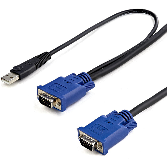 StarTech.com 2-in-1 - Video / USB cable - 4 pin USB Type A, HD-15 (M) - HD-15 (M) - 3.05 m - STCSVECONUS10