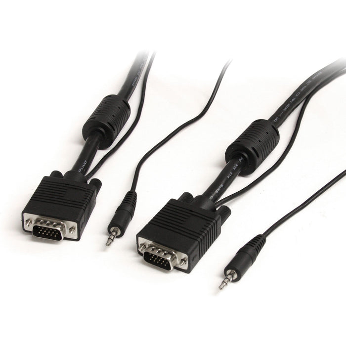 StarTech.com 35 ft Coax High Resolution Monitor VGA Cable with Audio HD15 M/M - STCMXTHQMM35A