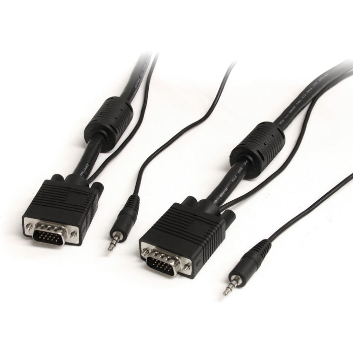StarTech.com 15 ft Coax High Resolution Monitor VGA Cable with Audio HD15 M/M - STCMXTHQMM15A