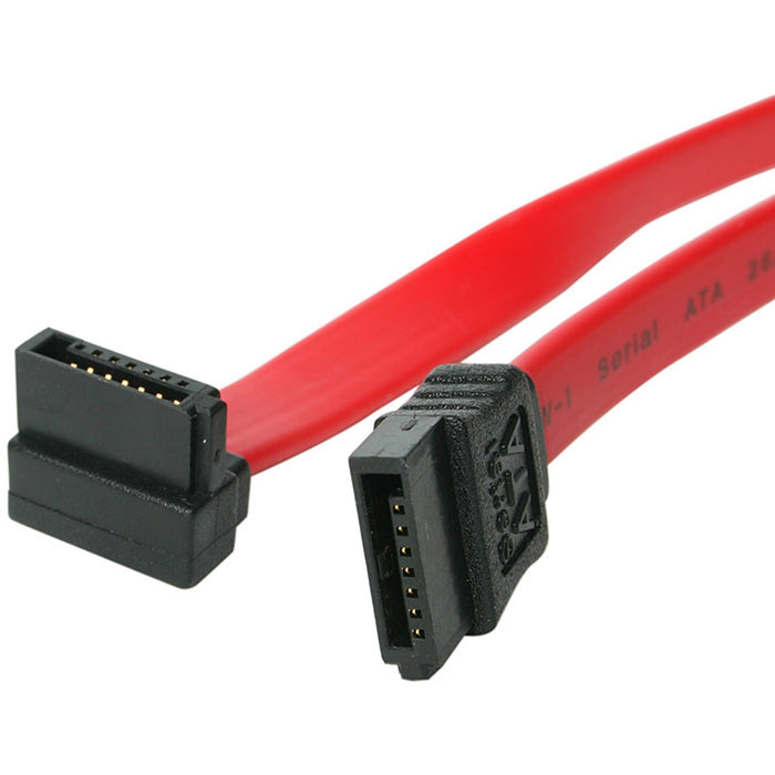 StarTech.com 12in SATA to Right Angle SATA Serial ATA Cable - STCSATA12RA1