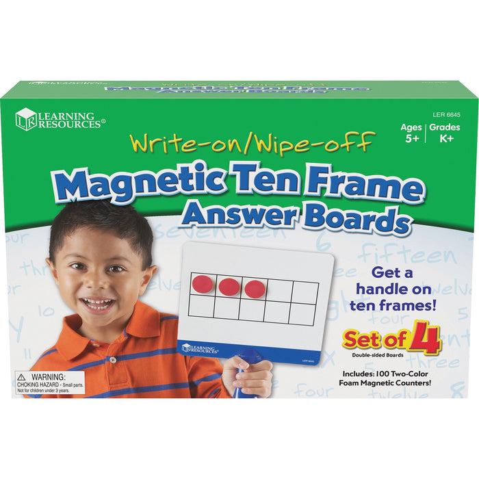 Learning Resources Magnetic 10-frame Answer Boards - LRNLER6645