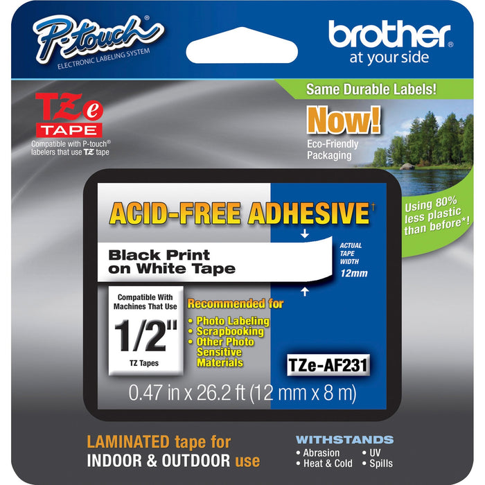 Brother Adhesive Acid-free TZ Tape - BRTTZEAF231