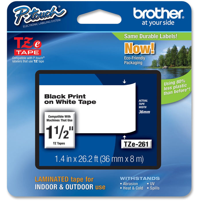Brother P-Touch TZe Laminated Tape - BRTTZE261