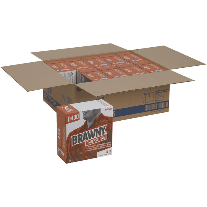 Brawny&reg; Professional D400 Disposable Cleaning Towels - GPC2007003CT