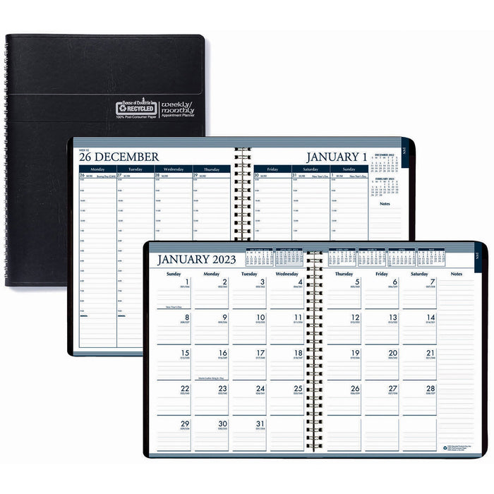 House of Doolittle Tabbed Wirebound Weekly/Monthly Planner - HOD28302