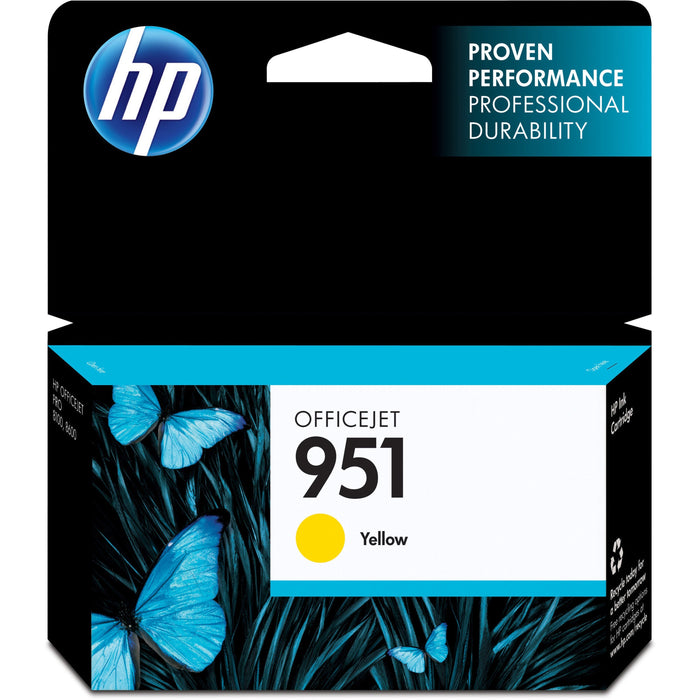 HP 951 (CN052AN) Original Standard Yield Inkjet Ink Cartridge - Yellow - 1 Each - HEWCN052AN