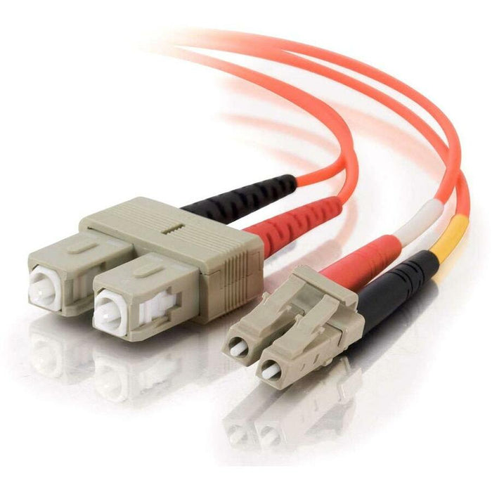 C2G-10m LC-SC 62.5/125 OM1 Duplex Multimode Fiber Optic Cable (TAA Compliant) - Orange - CGO11124