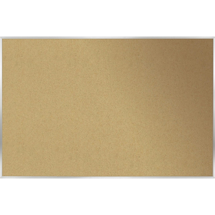 Ghent Natural Cork Bulletin Board with Aluminum Frame - GHE13181