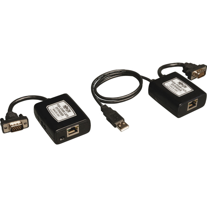 Tripp Lite VGA over Cat5/Cat6 Video Extender Kit USB Powered up to 500ft TAA/GSA - TRPB130101U