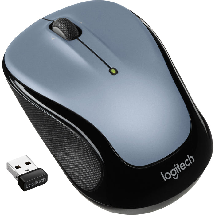 Logitech M325 Wireless Mouse, 2.4 GHz with USB Unifying Receiver, 1000 DPI Optical Tracking, 18-Month Life Battery, PC / Mac / Laptop / Chromebook (LIGHT SILVER) - LOG910002332