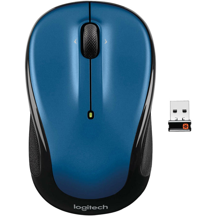 Logitech M325 Wireless Mouse, 2.4 GHz with USB Unifying Receiver, 1000 DPI Optical Tracking, 18-Month Life Battery, PC / Mac / Laptop / Chromebook (NEW BLUE) - LOG910002650