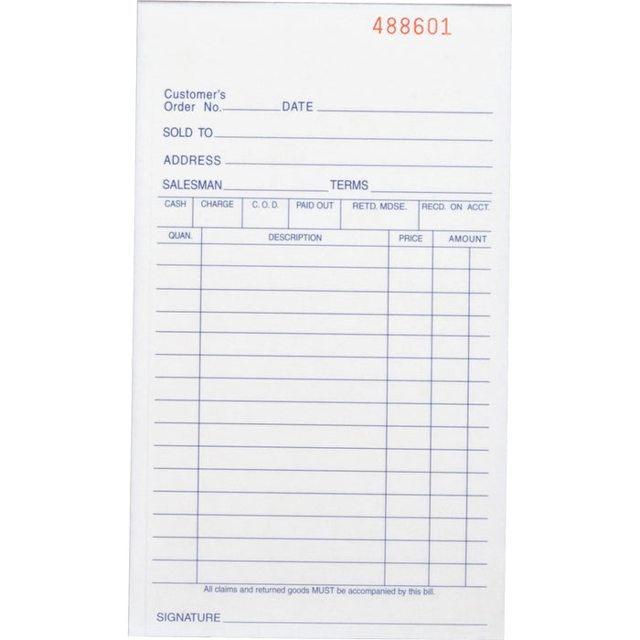 Business Source All-purpose Carbonless Triplicate Forms - BSN39551