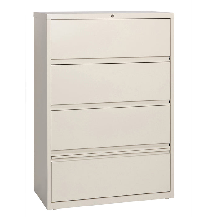 Lorell Receding Lateral File with Roll Out Shelves - 4-Drawer - LLR43510