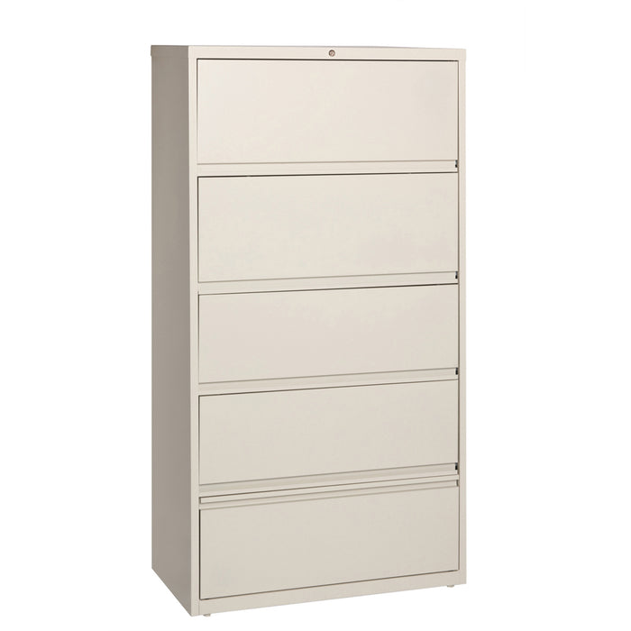 Lorell Receding Lateral File with Roll Out Shelves - 5-Drawer - LLR43512