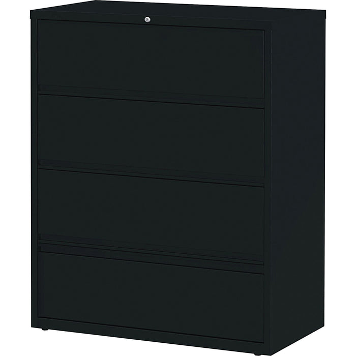 Lorell Receding Lateral File with Roll Out Shelves - 4-Drawer - LLR43515