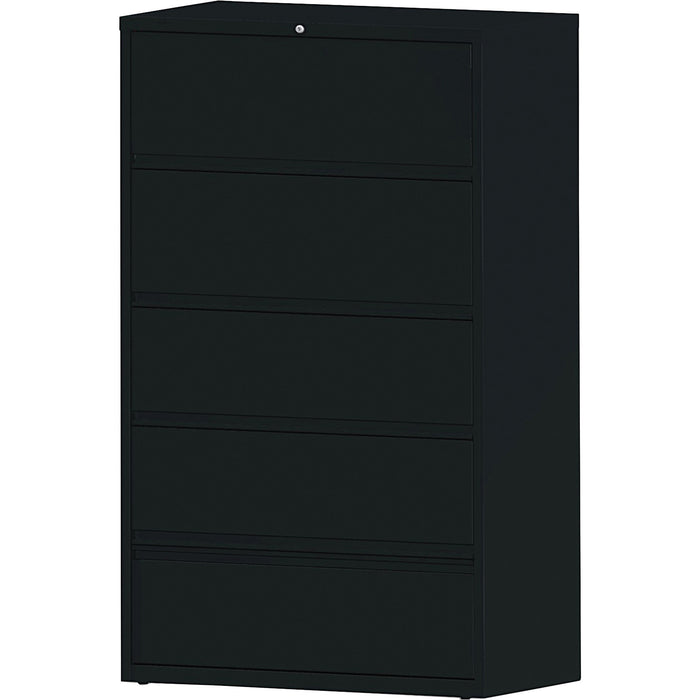 Lorell Receding Lateral File with Roll Out Shelves - 5-Drawer - LLR43517