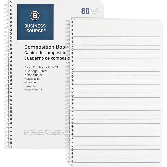 Business Source College Ruled Composition Books - BSN10966