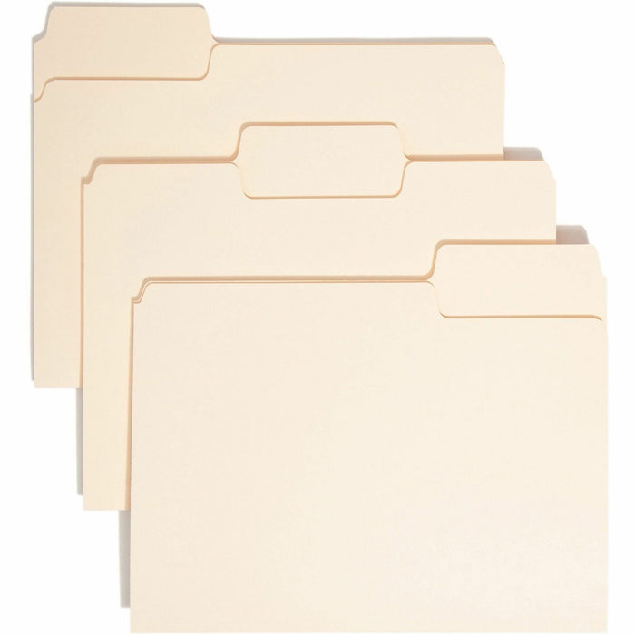 Smead SuperTab 1/3 Tab Cut Letter Recycled Top Tab File Folder - SMD10401