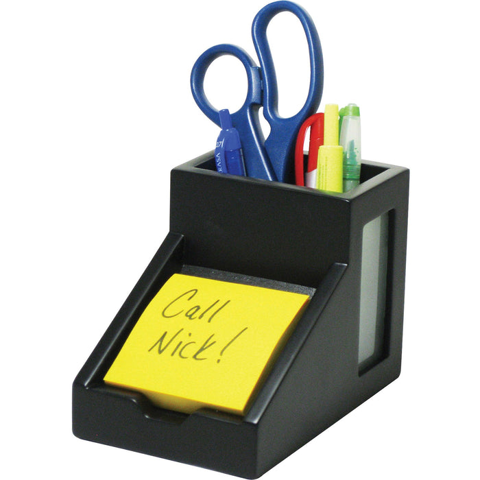 Victor 9505-5 Midnight Black Pencil Cup with Note Holder - VCT95055
