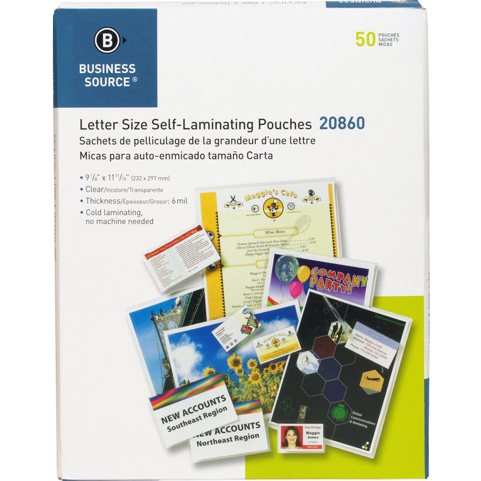 Business Source Laminating Document Pouches - BSN20860