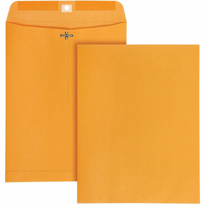 Quality Park 10 x 13 High Bulk Clasp Envelopes with Deeply Gummed Flaps - QUA37892