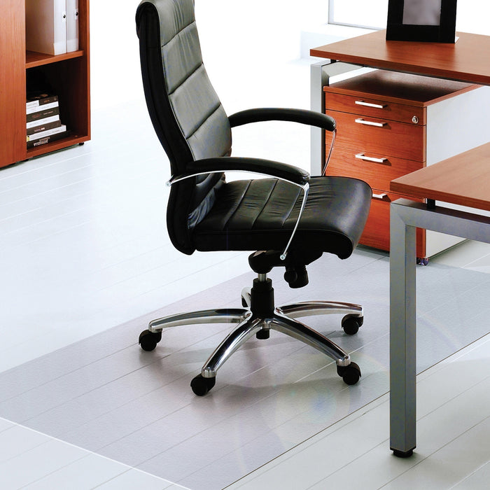 Floortex Cleartex Ultimat XXL Hard Floor Polycarbonate Rectangular Chair Mat - FLR1215015019ER