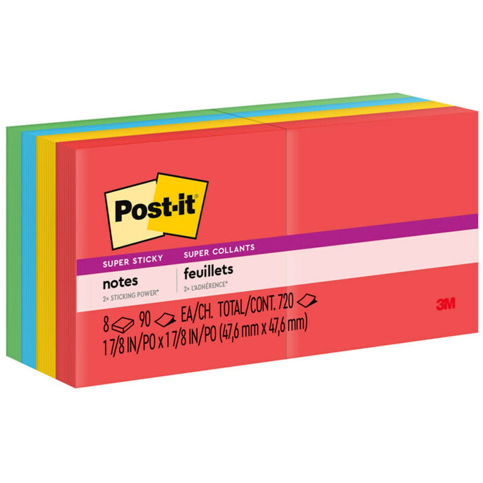 Post-it&reg; Super Sticky Notes - Playful Primaries Color Collection - MMM6228SSAN