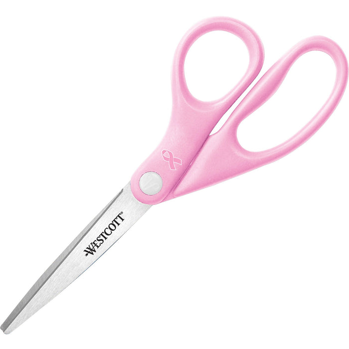 Westcott 8" BCA Pink Straight Cut Scissors - ACM15387