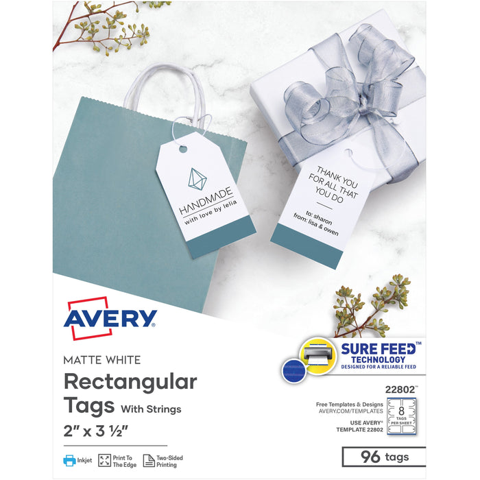 Avery&reg; Printable Tags with String - AVE22802