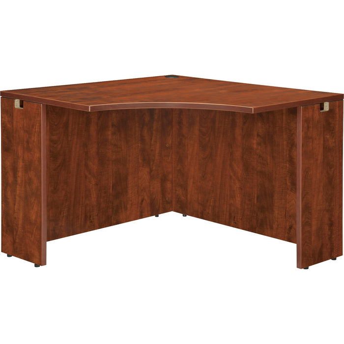 Lorell Essentials Series Cherry Laminate Corner Desk - LLR69919