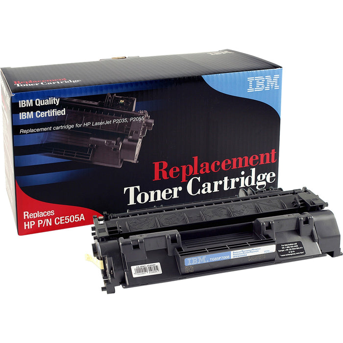 IBM Remanufactured Laser Toner Cartridge - Alternative for HP 05A (CE456A, CE457A, CE459A, CE461A, CE505A) - Black - 1 Each - IBMTG85P7008
