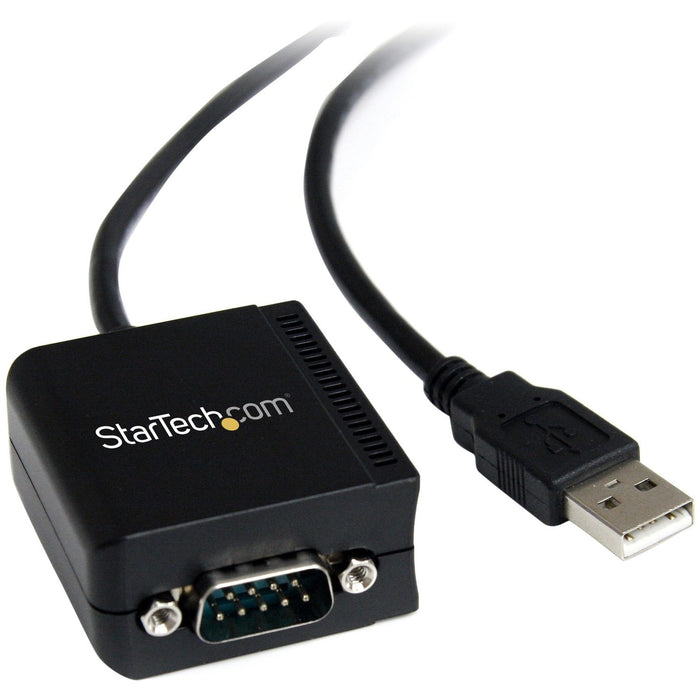 StarTech.com USB to Serial Adapter - Optical Isolation - USB Powered - FTDI USB to Serial Adapter - USB to RS232 Adapter Cable - STCICUSB2321FIS