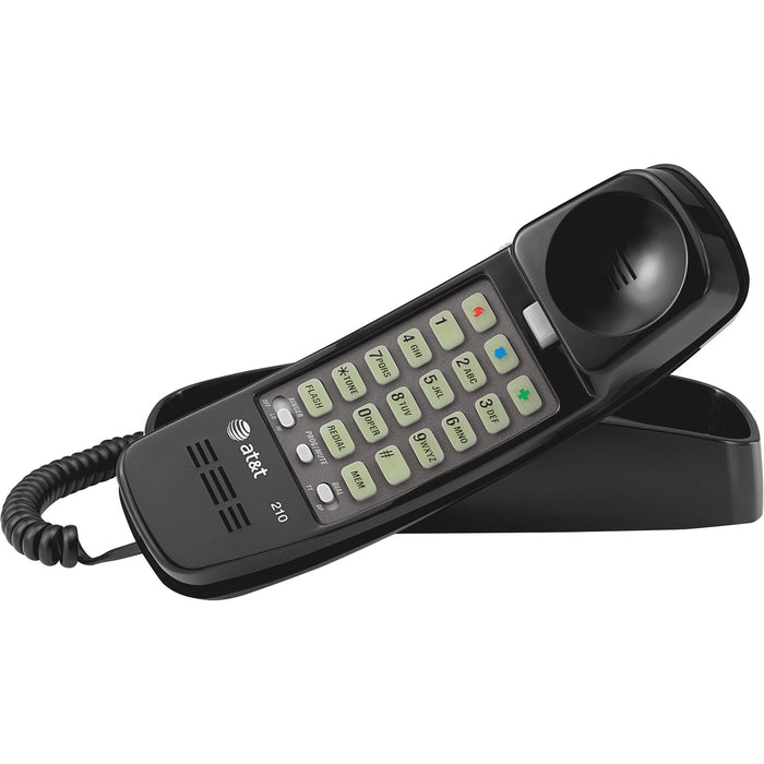 AT&T Trimline 210-BK Standard Phone - Black - ATT210BK