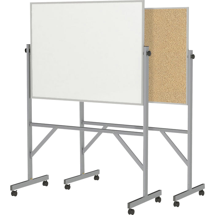 Ghent Reversible Cork Bulletin Board/ Non-Magnetic Whiteboard with Aluminum Frame - GHEARMK34