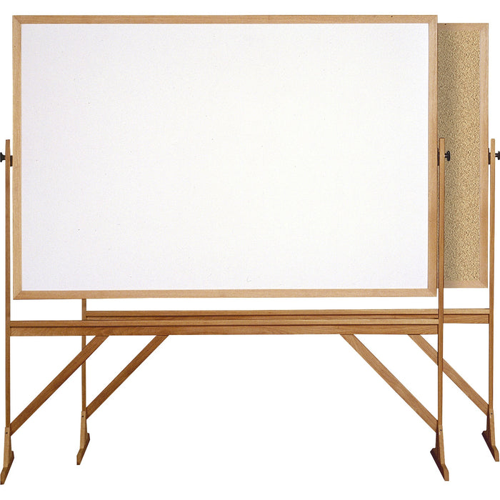 Ghent Reversible Cork Bulletin Board/Whiteboard with Wood Frame - GHERMK46