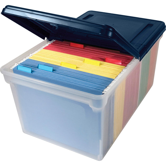 Advantus Extra-capacity File Tote with Lid - AVT55797