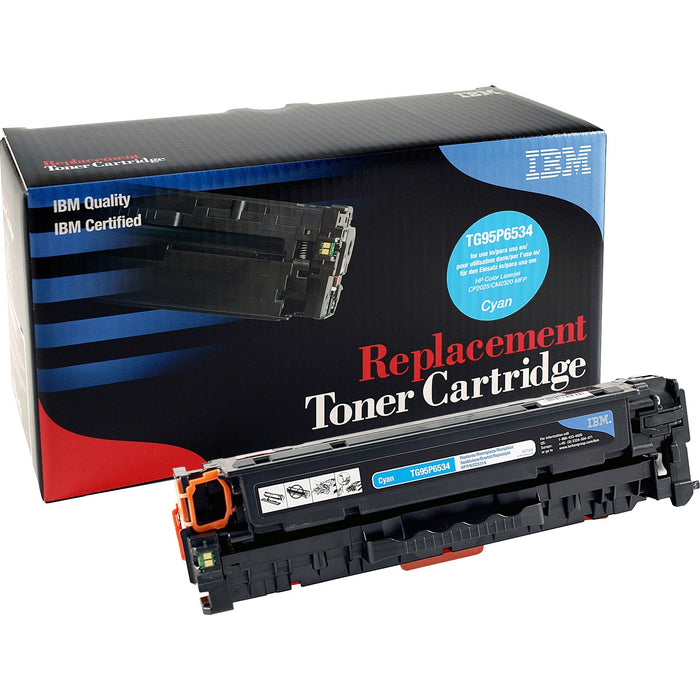 IBM Remanufactured Laser Toner Cartridge - Alternative for HP 304A (CC531A) - Cyan - 1 Each - IBMTG95P6534